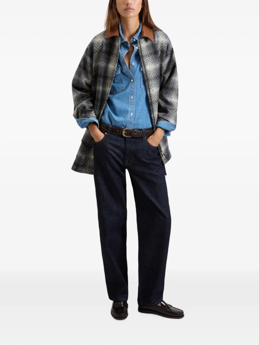 Woolrich Wollen jas Grijs