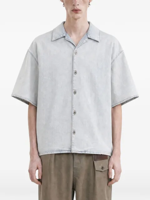 LOEWE camisa de mezclilla manga corta