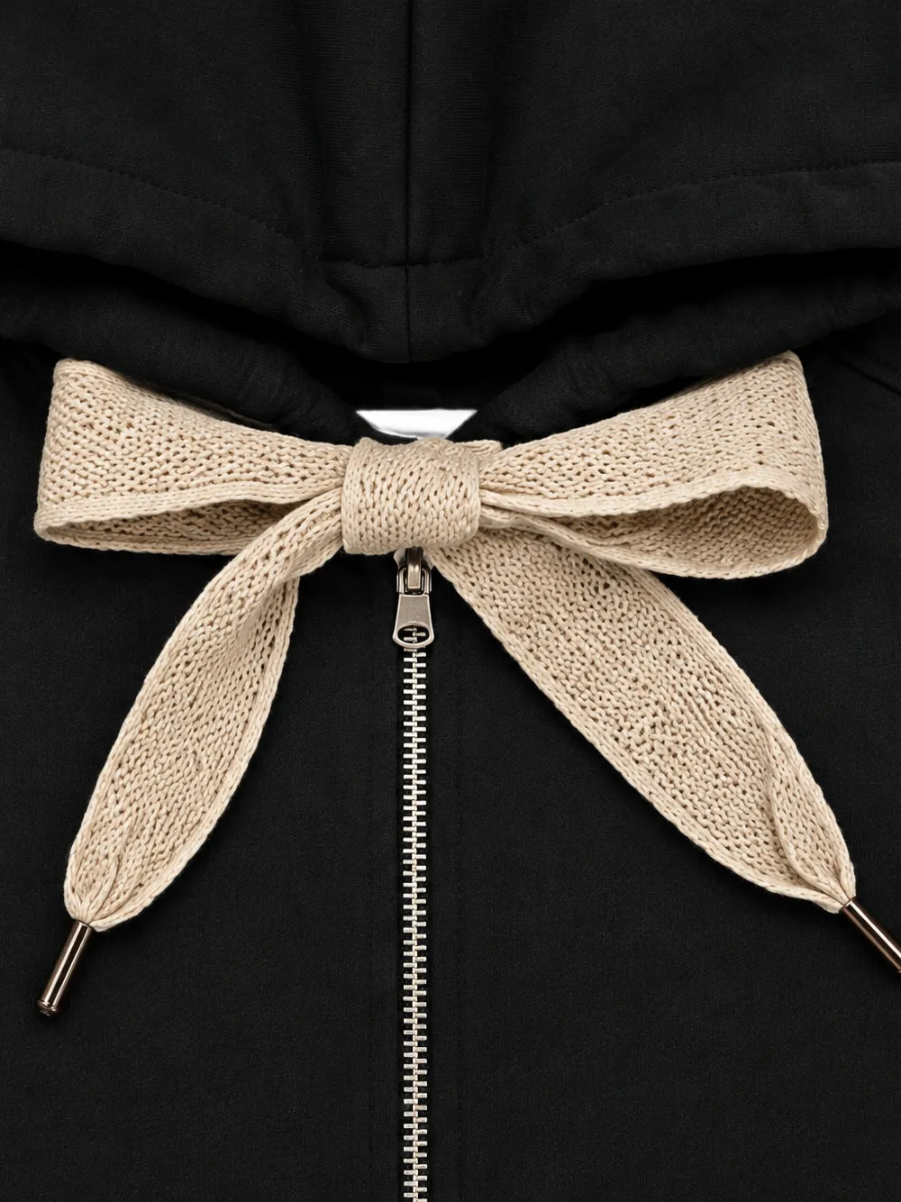 Miss Grant Kids Hoodie met rits Zwart
