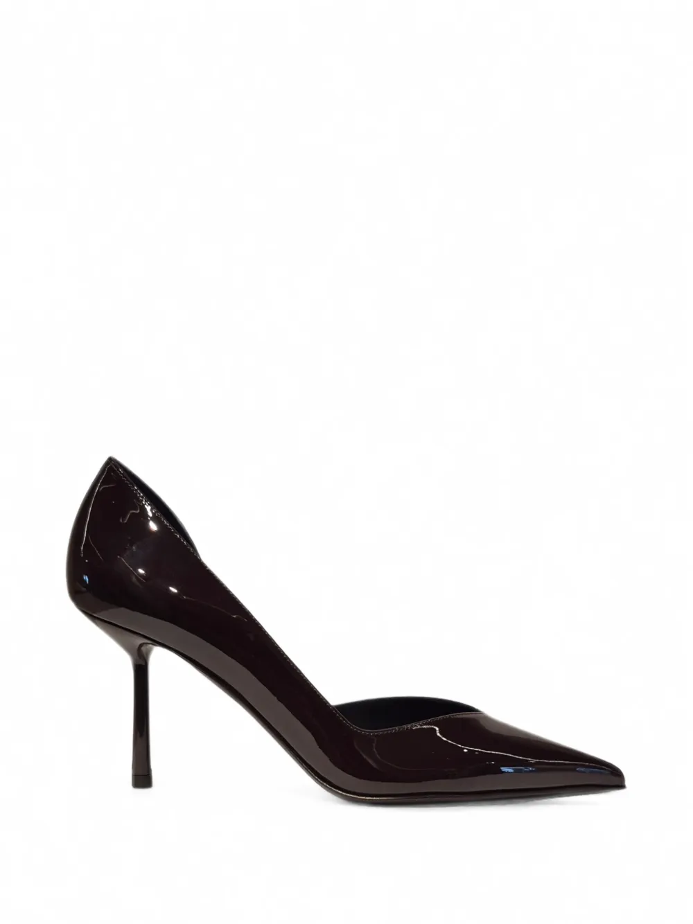 Le Silla Vivienne patent-leather pointed-toe pumps Bruin