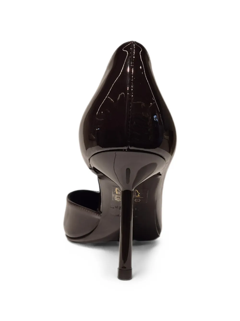 Le Silla Vivienne patent-leather pointed-toe pumps Bruin