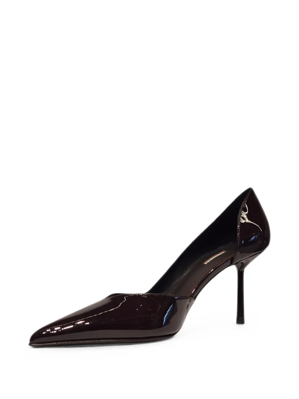 Le Silla Vivienne patent-leather pointed-toe pumps Bruin