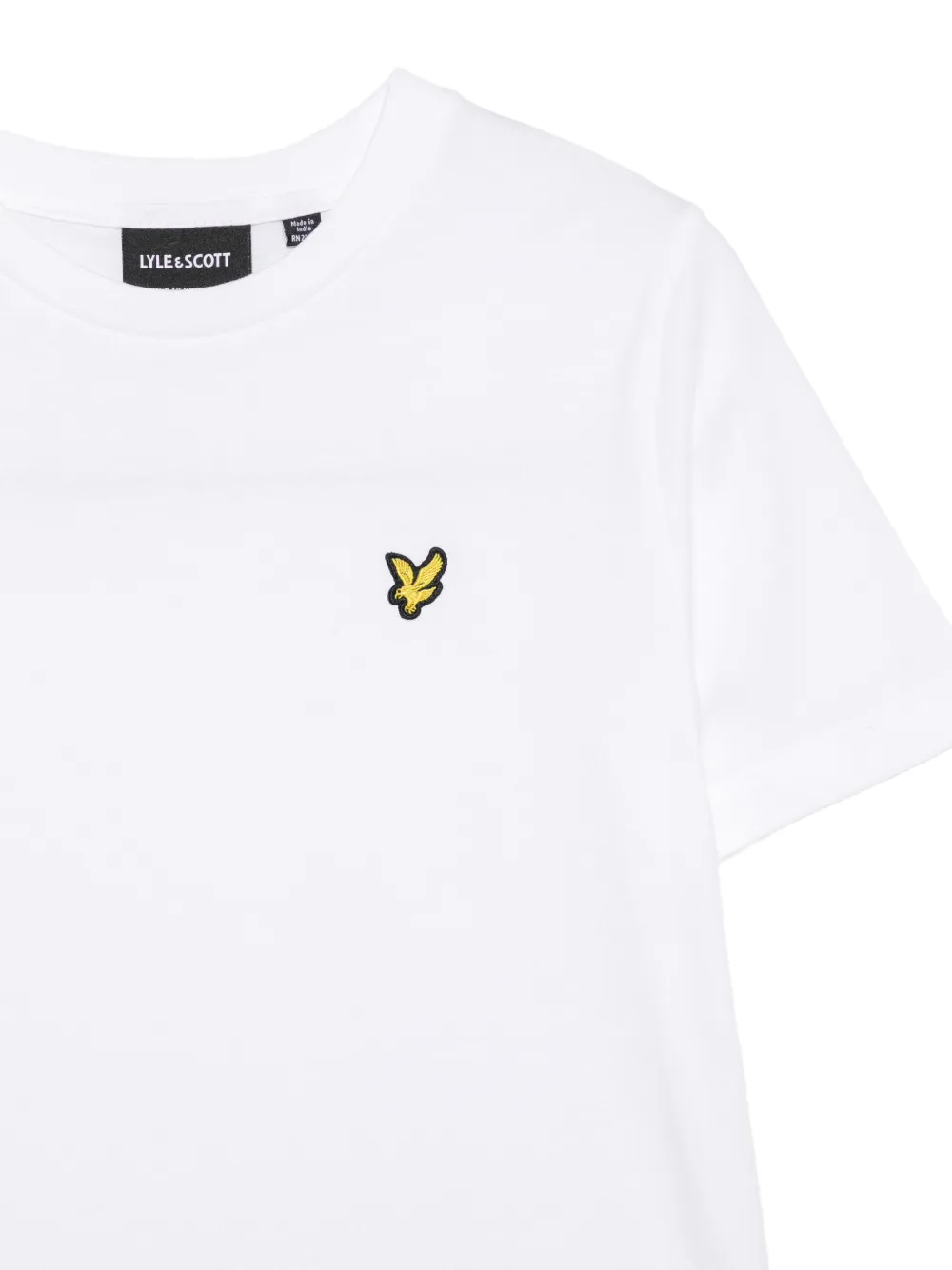 LYLE & SCOTT kids T-shirt met logopatch Wit