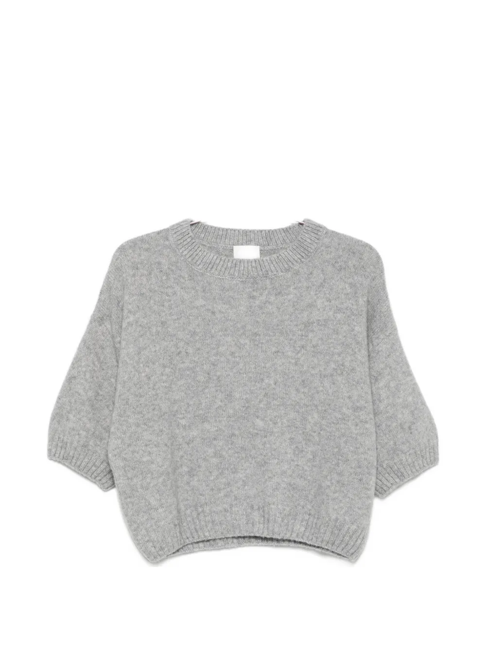 Allude short-sleeve crew-neck knitwear - Grigio