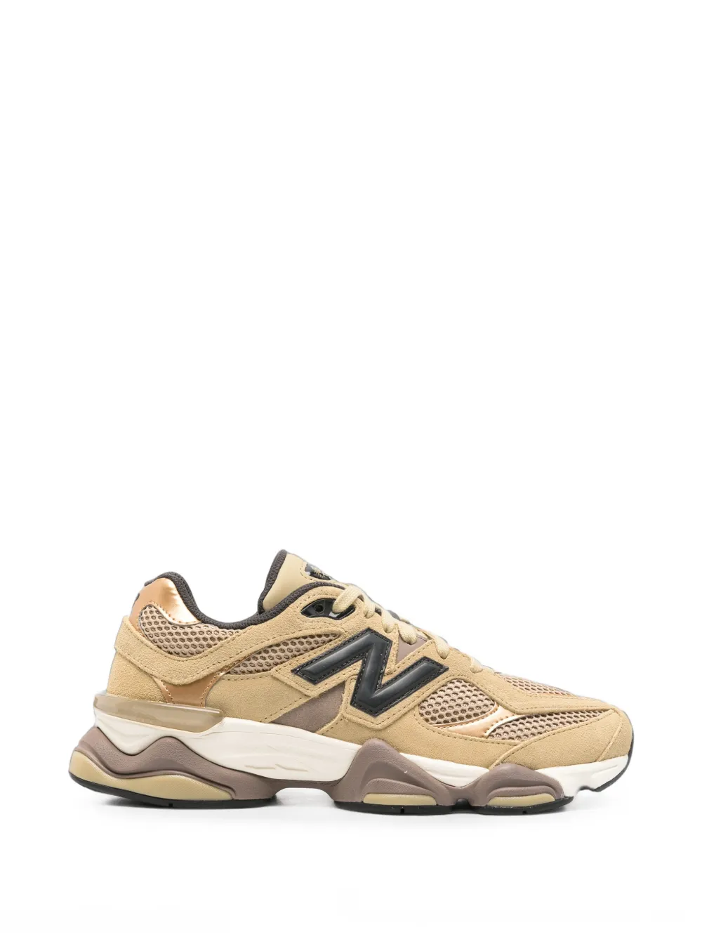 New Balance 9060 mesh-panel sneakers Beige