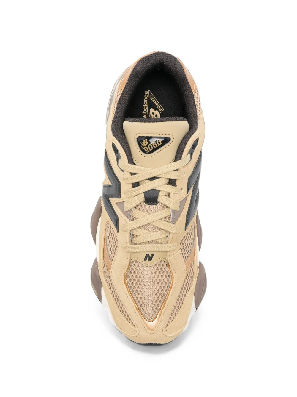New Balance 9060 mesh-panel sneakers Beige