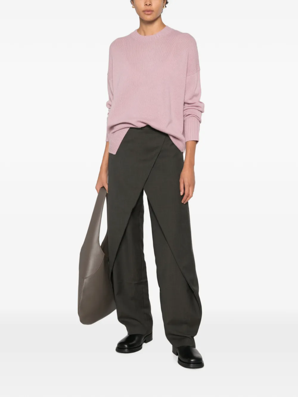 Allude Ribgebreide trui Roze