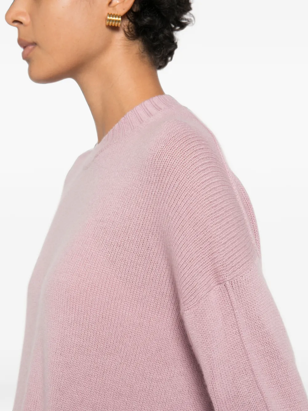 Allude Ribgebreide trui Roze