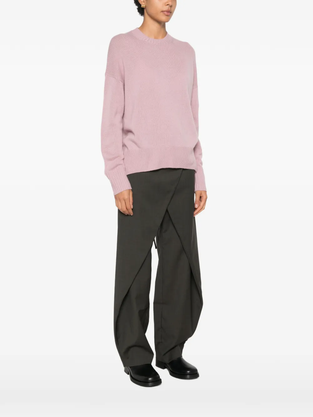 Allude Ribgebreide trui Roze