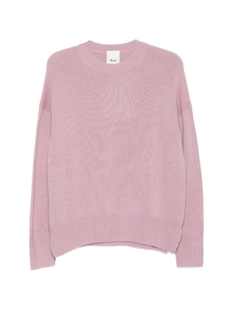 Allude ribbed-knit crew-neck sweater