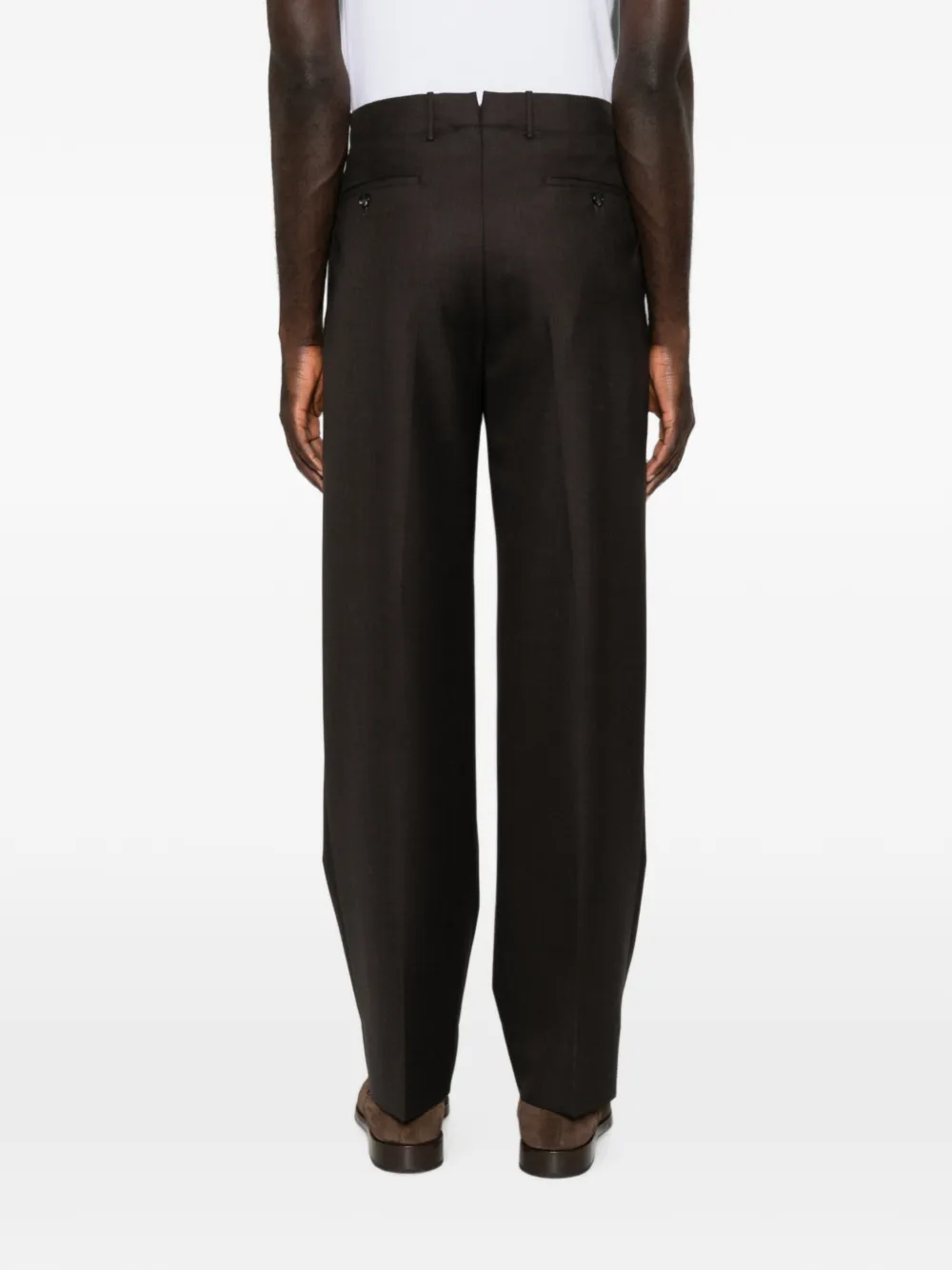 Incotex Straight plooibroek Bruin