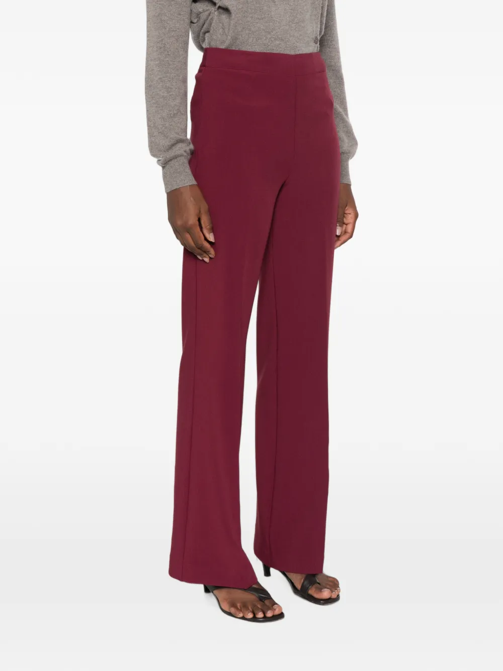 TWINSET Geplooide broek Rood