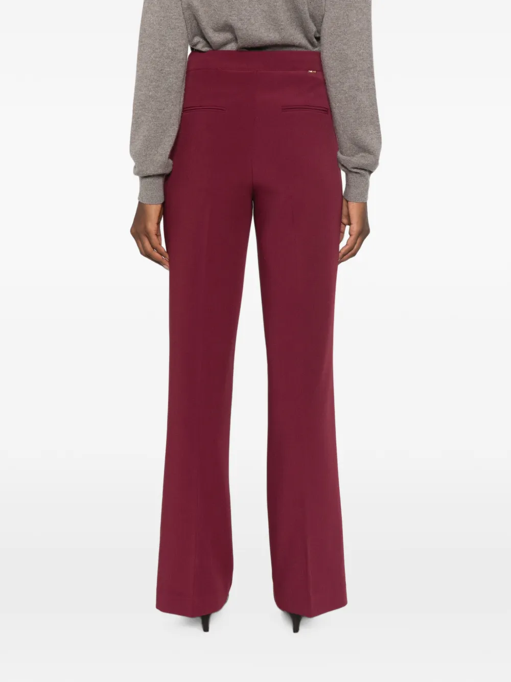 TWINSET Geplooide broek Rood