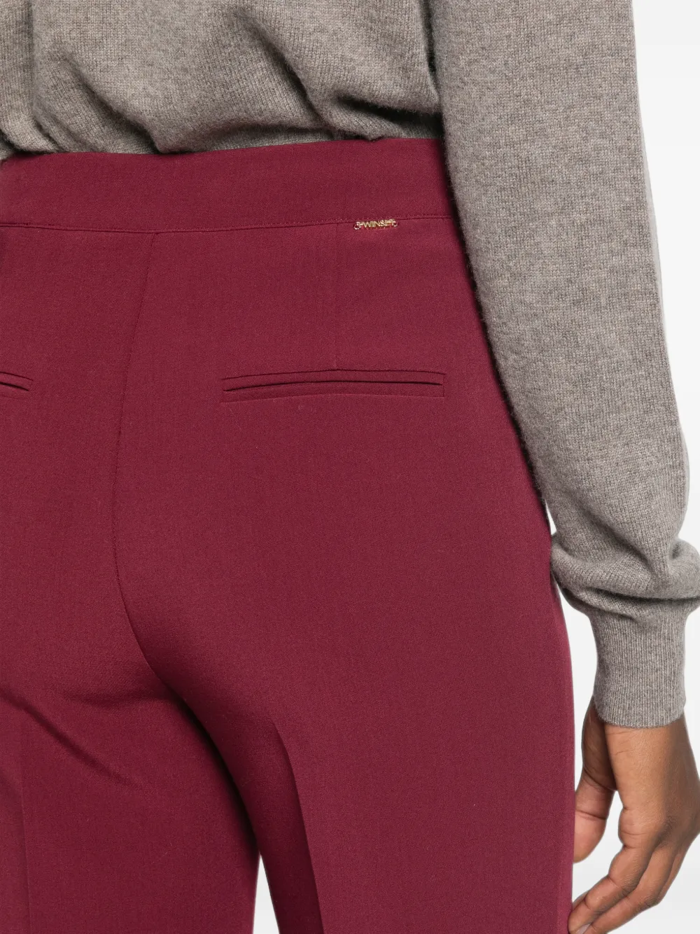 TWINSET Geplooide broek Rood