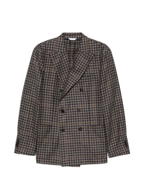 Boglioli chaqueta con pied de poule y doble botonadura