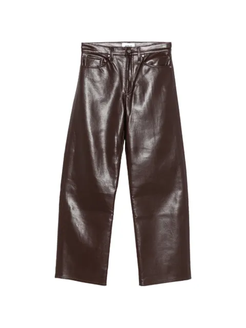 AGOLDE coated wide-leg trousers