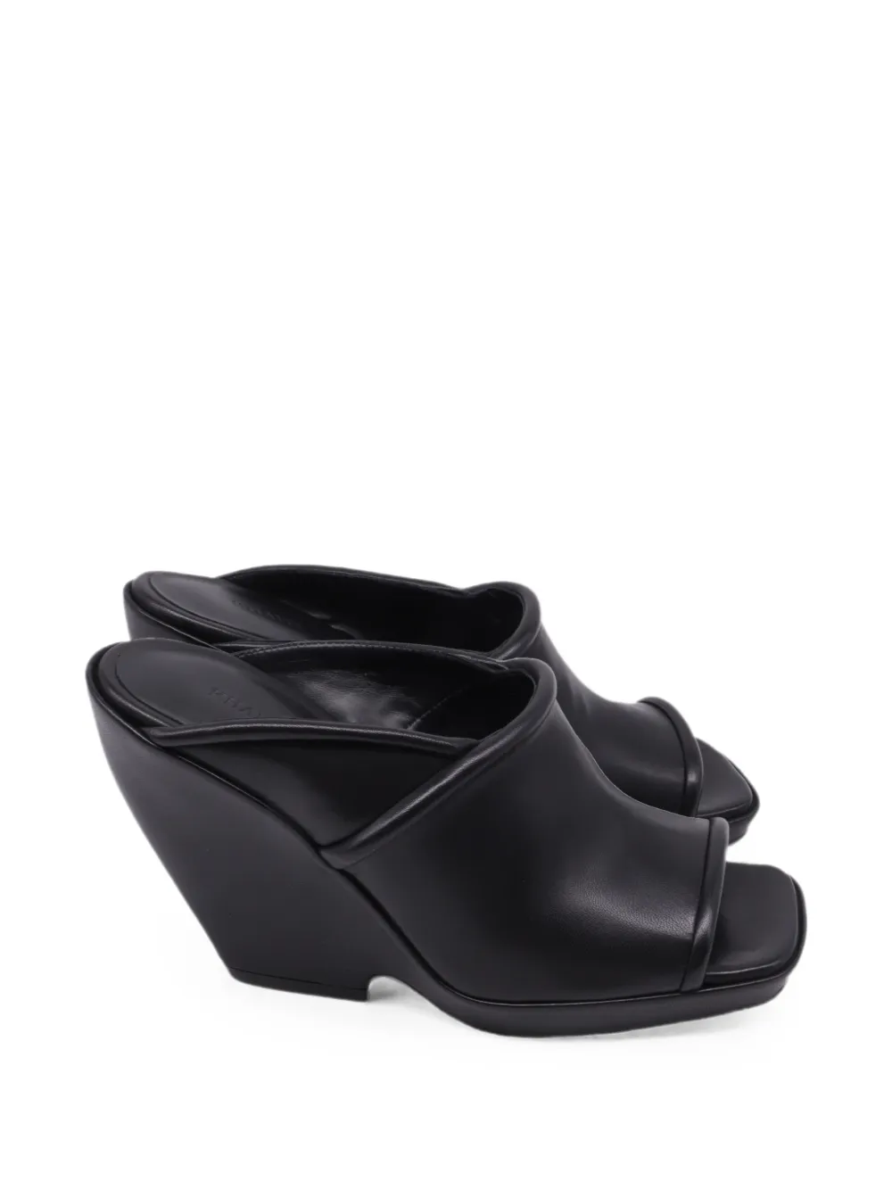 KHAITE Stagg wedge sandals - Nero