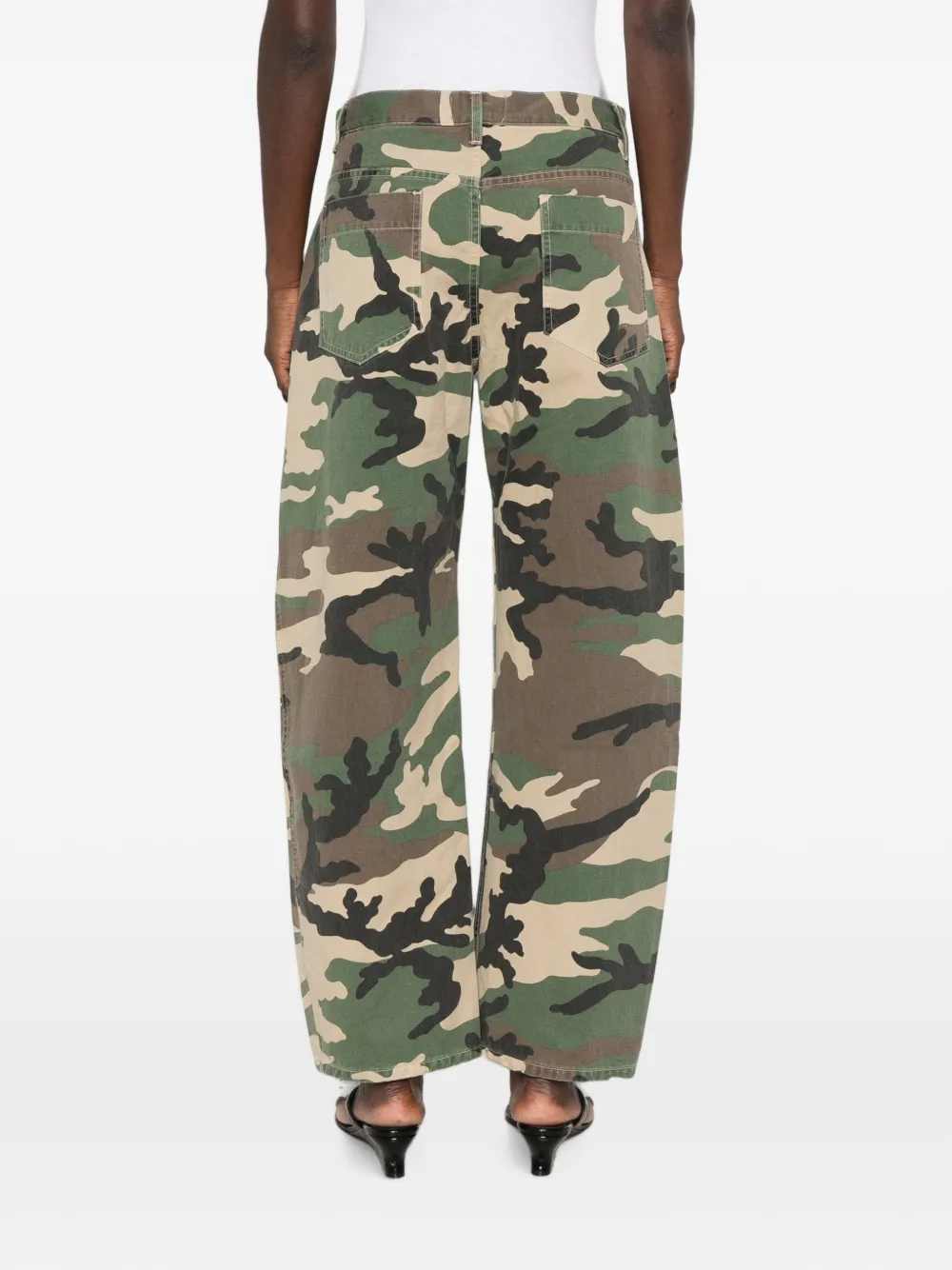 Nili Lotan Broek met camouflageprint Groen