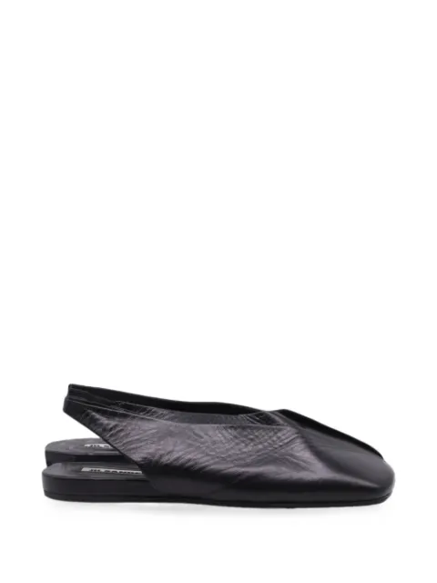 Jil Sander Pre-Owned square-toe slingback ballet flats