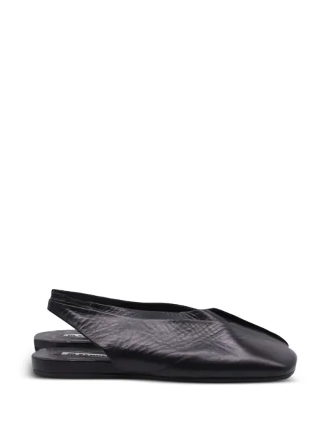 Jil Sander Pre-Owned square-toe slingback ballet flats