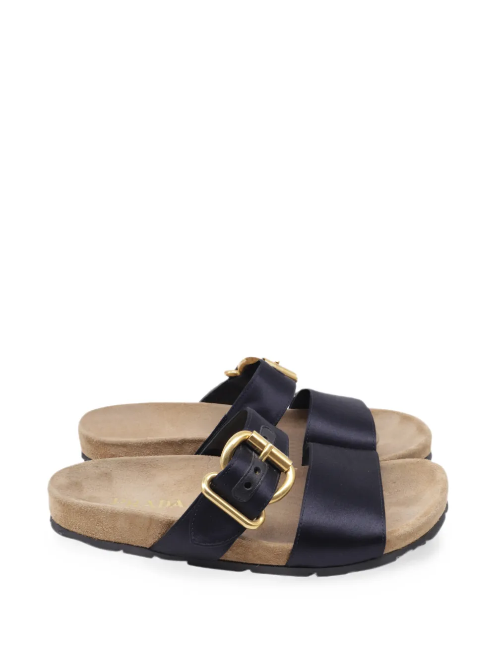 Prada Pre-Owned Sandali con doppia fascia - Blu