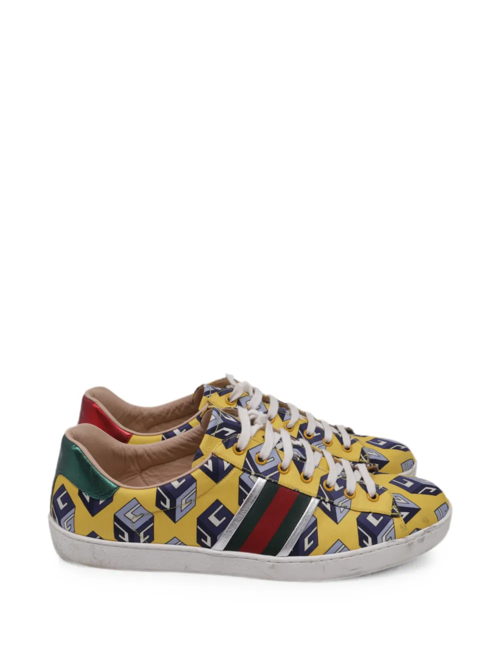 Gucci Pre-Owned Ace GG Wallpaper sneakers - Gelb