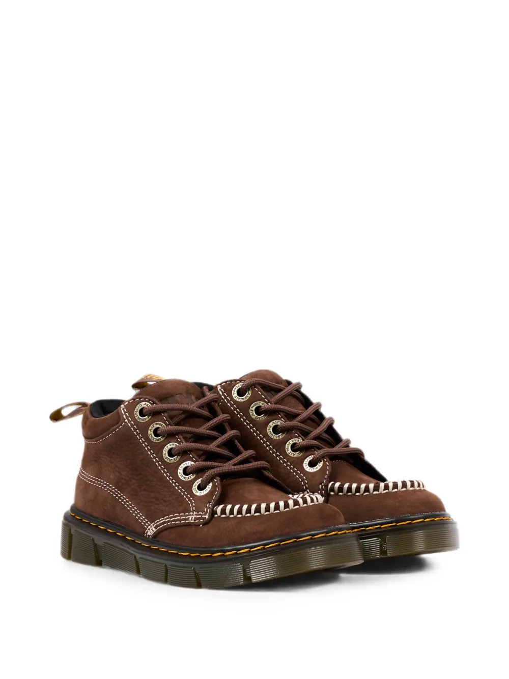 Dr. Martens Kids Raffe contrast-stitch boots Bruin