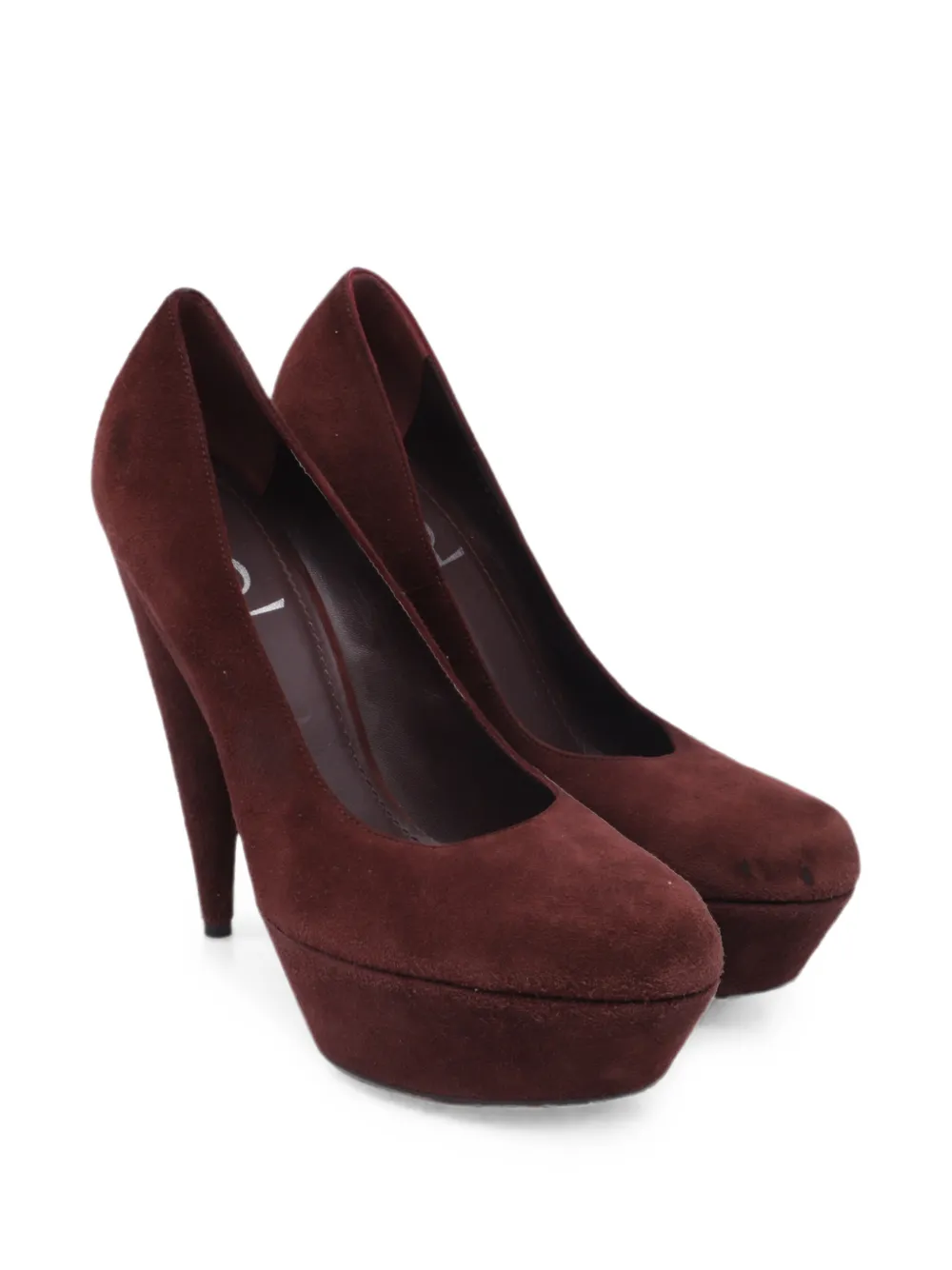 Saint Laurent Pre-Owned Aliama platform pumps - Rot