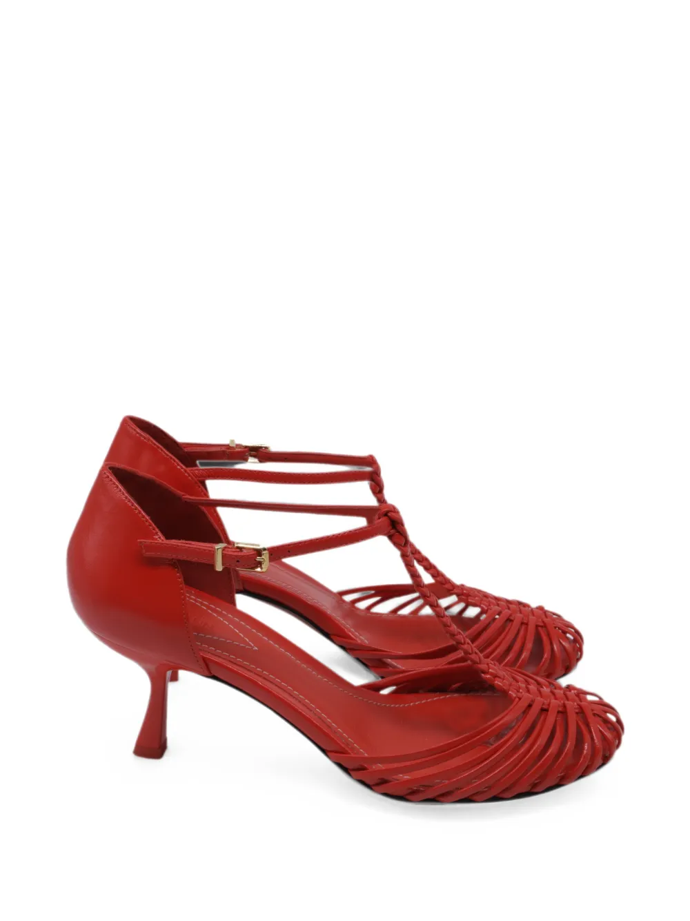 ZIMMERMANN braided T-strap pumps - Rot