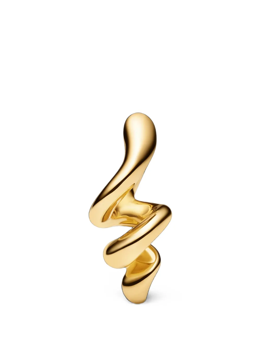 Maria Black Coil huggie earring - Gold