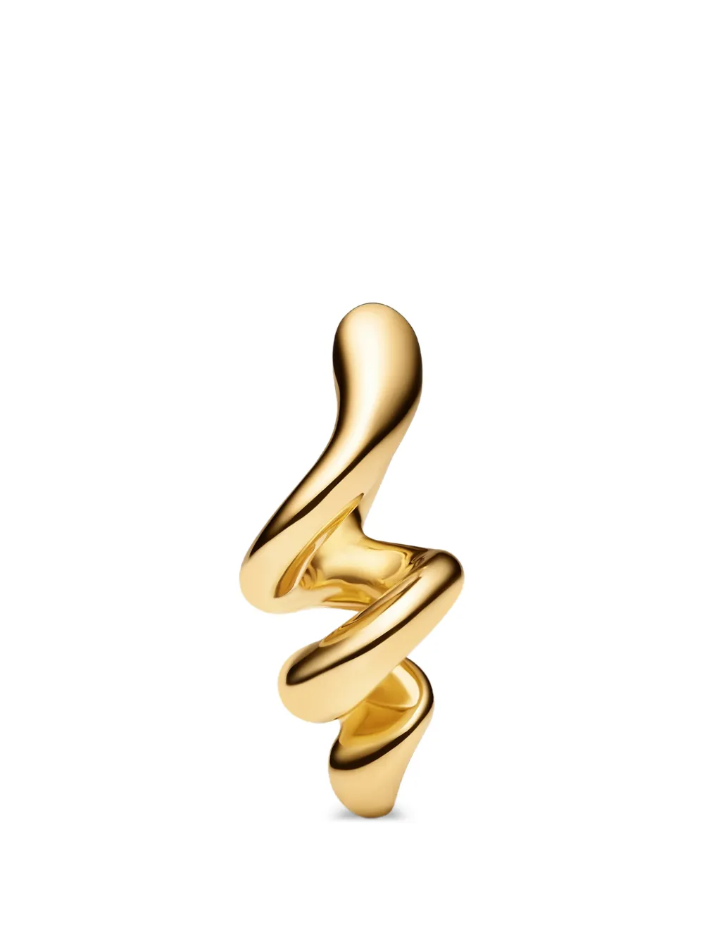 Maria Black Coil huggie earring - Oro