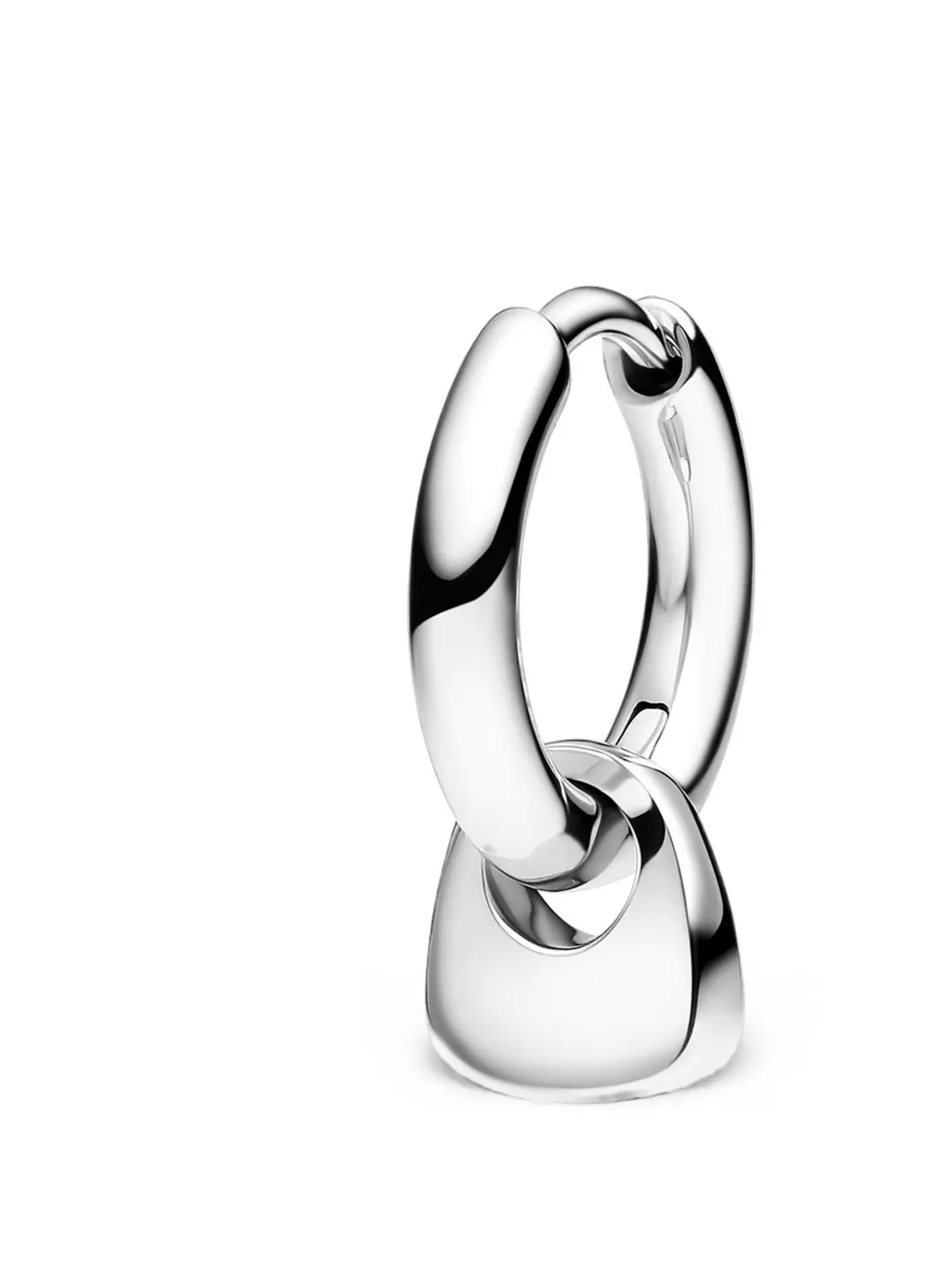 Maria Black Tote Mini Huggie earring - Silber