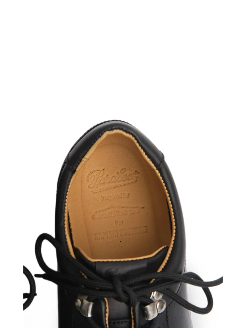 Kaptain Sunshine x Paraboot leren veterschoenen Zwart