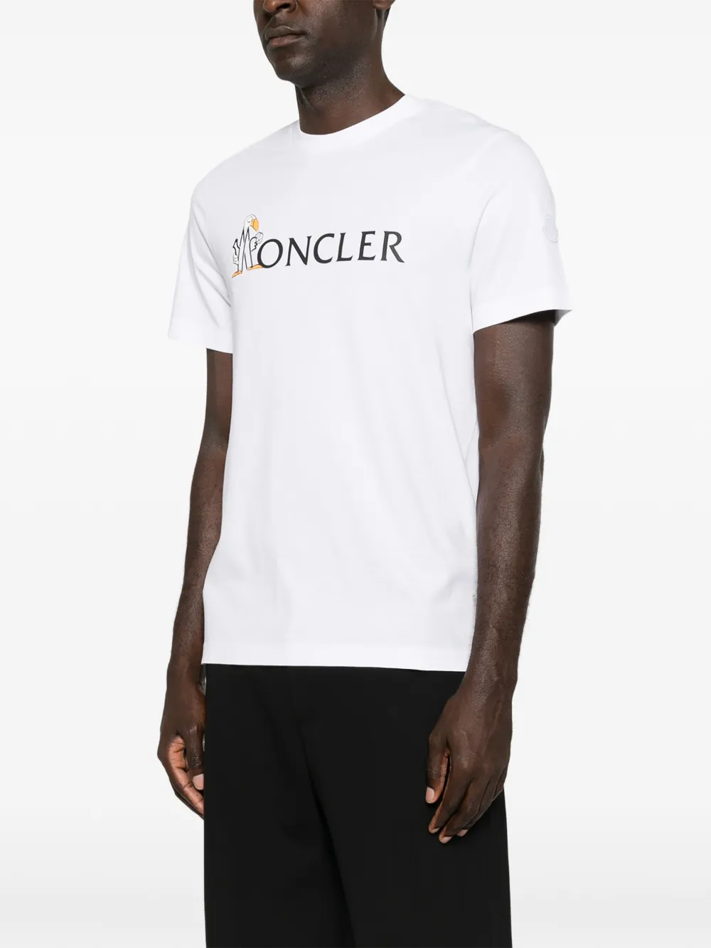 Moncler logo-print short-sleeve T-shirt Wit