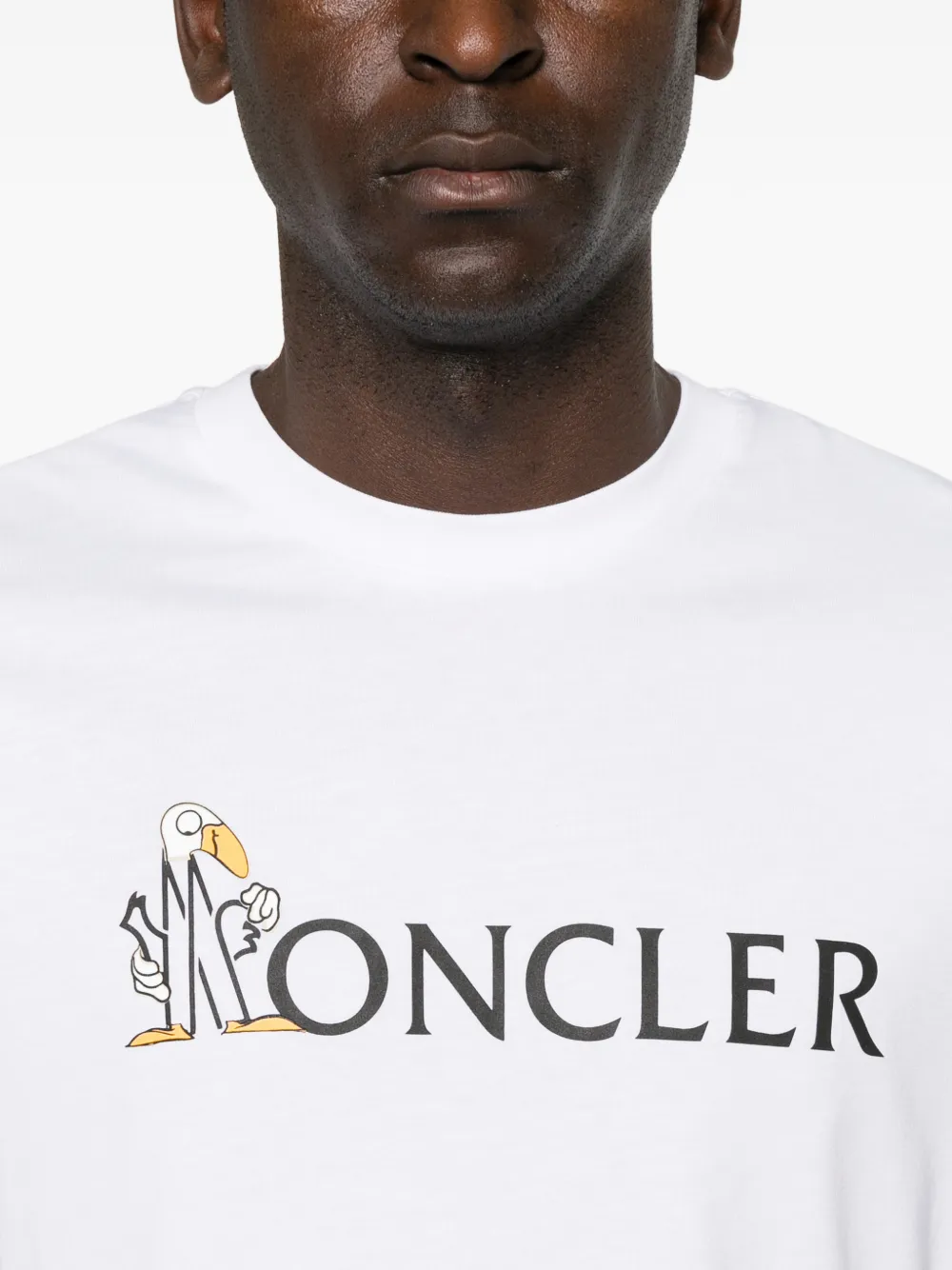 Moncler logo-print short-sleeve T-shirt Wit