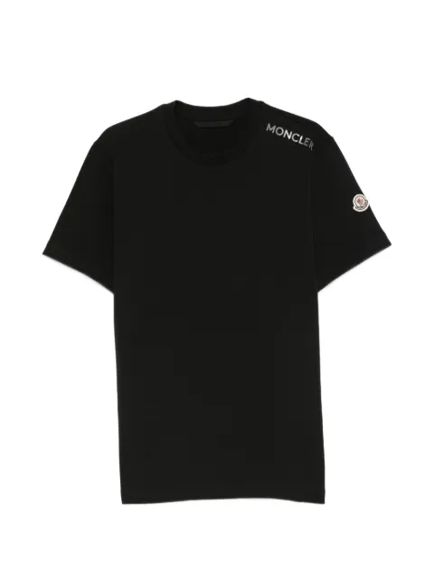 Moncler camiseta de algodón con parche del logo