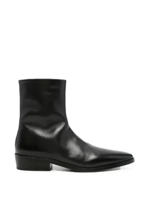 EGONlab. Spike Leather Boots | Black | FARFETCH