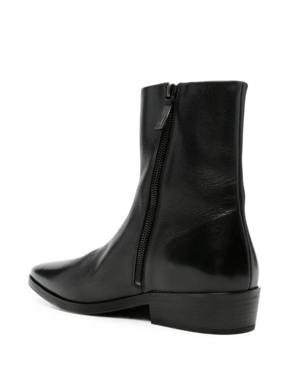 Marsèll side-zip leather ankle boots Zwart