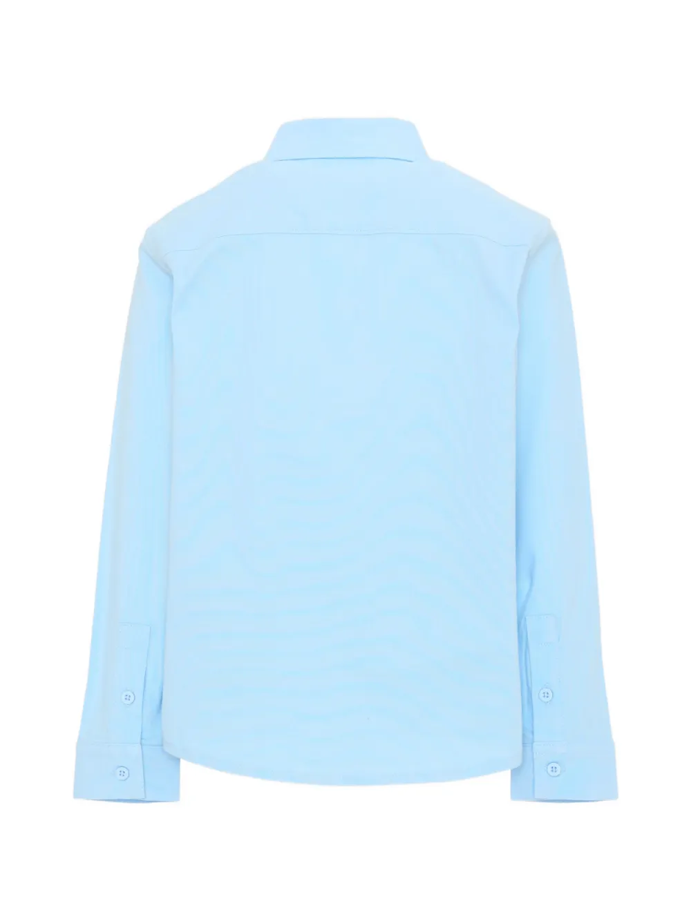 Lacoste Kids Shirt met logo-patch en button-downkraag Blauw