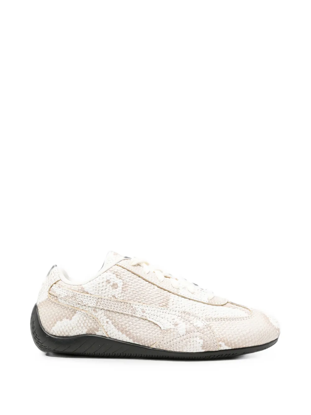 PUMA snakeskin-effect leather sneakers - Toni neutri