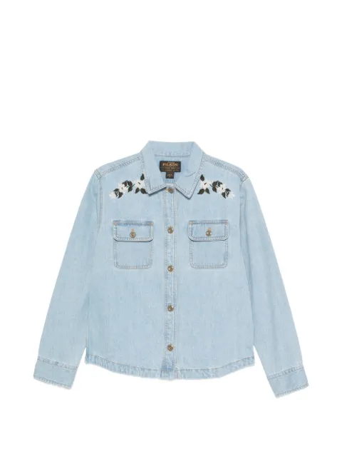 Filson camisa vaquera con bordado floral