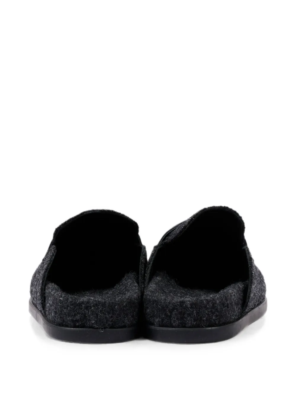 MM6 Maison Margiela Kids logo-patch slippers Grijs