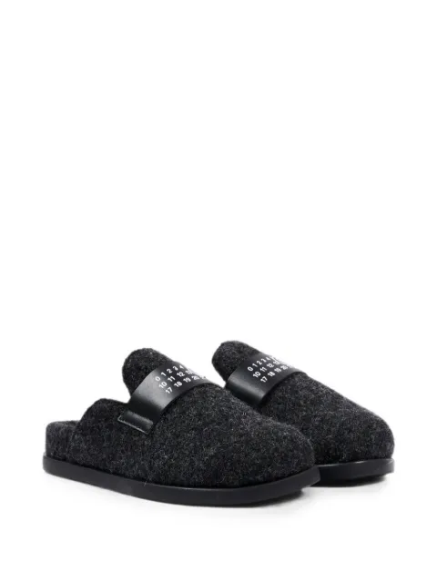 MM6 Maison Margiela Kids logo-patch slippers