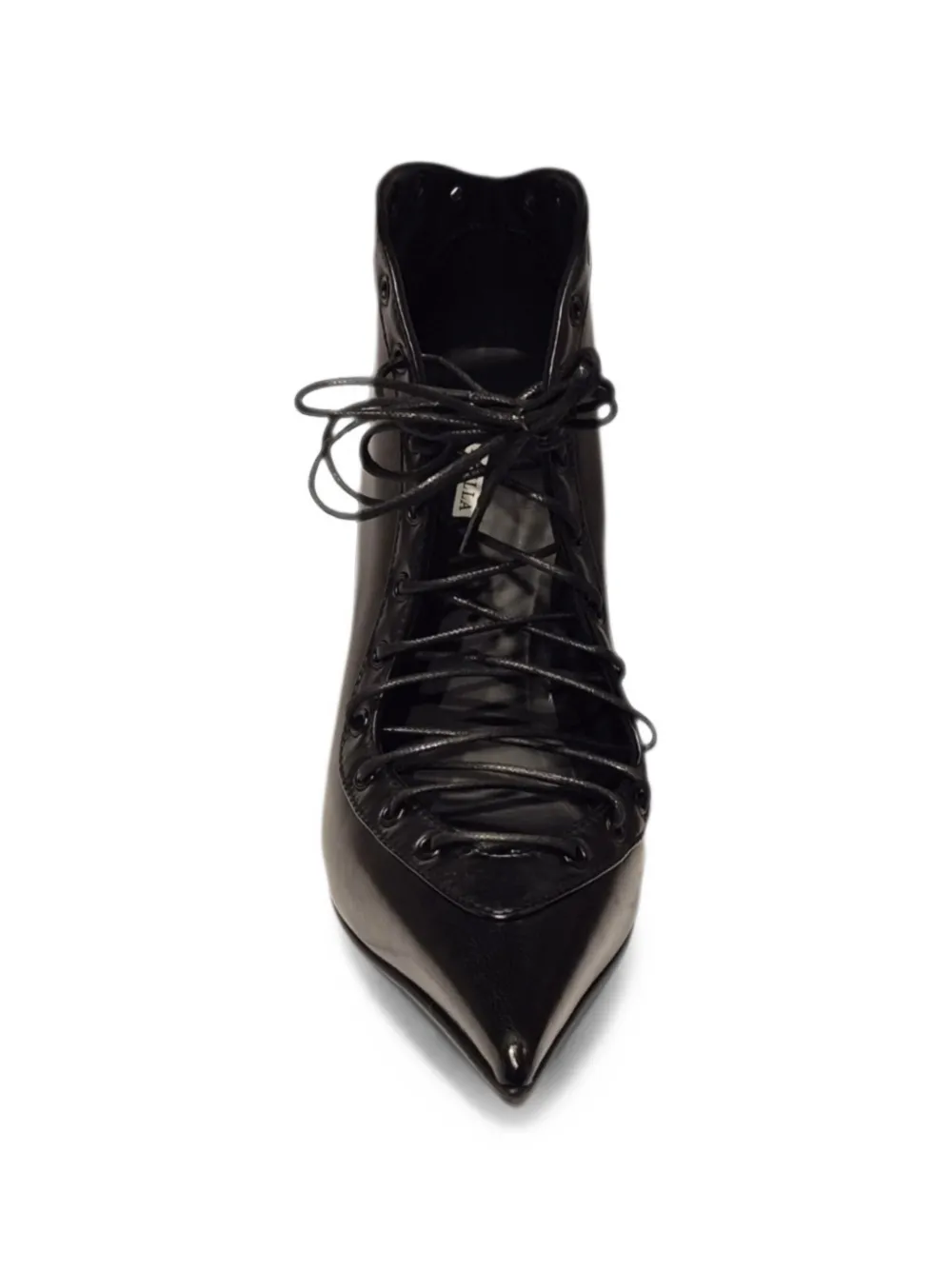 Le Silla Colette lace-up pointed-toe pumps Zwart