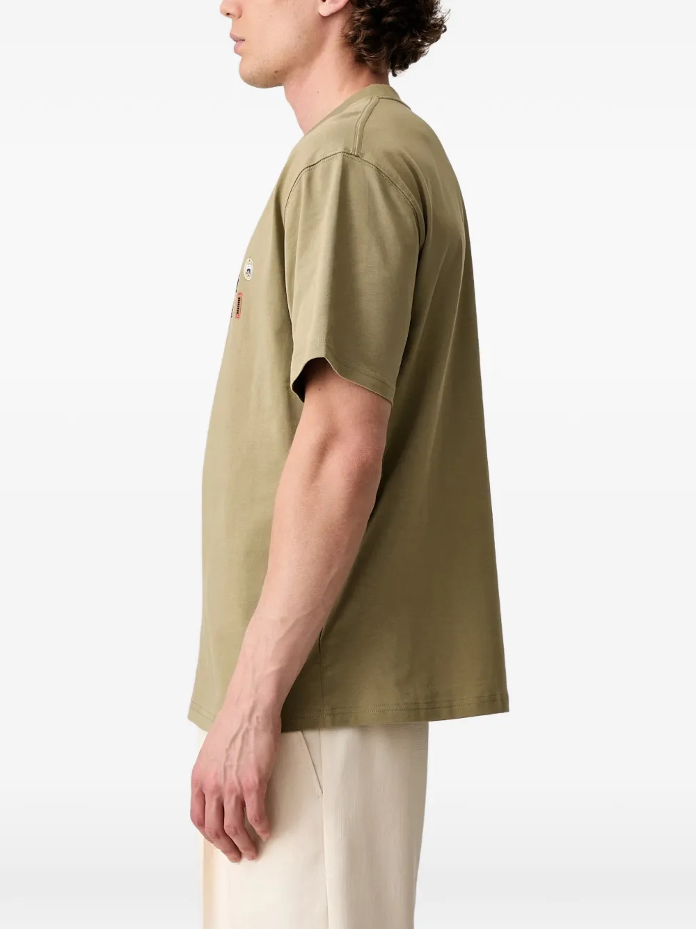 Barbour T-shirt met geborduurde patch Groen