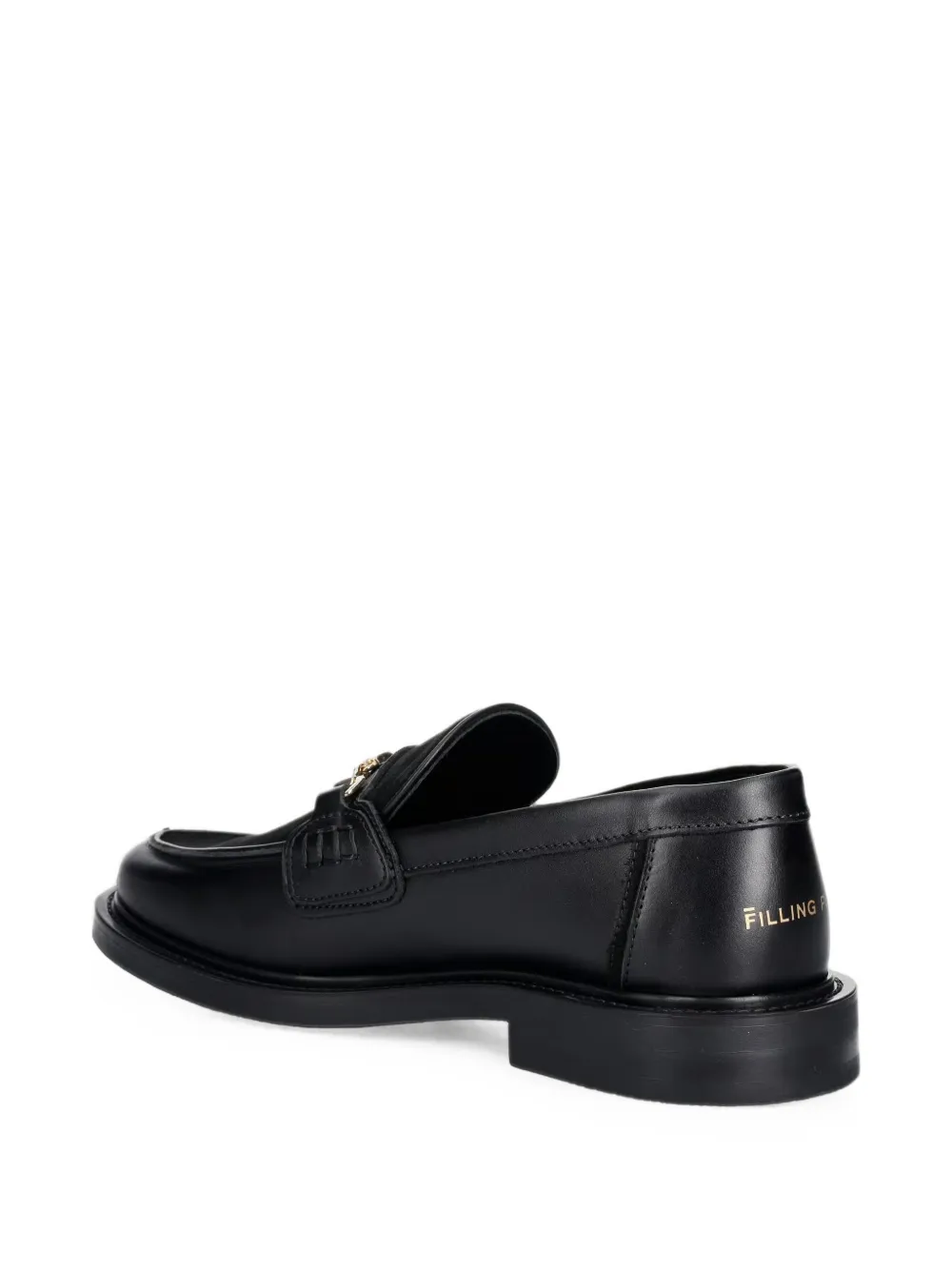 Filling Pieces horsebit panelled loafers Zwart
