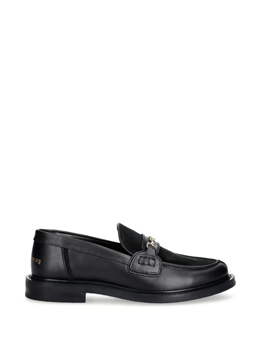 Filling Pieces horsebit panelled loafers - Nero