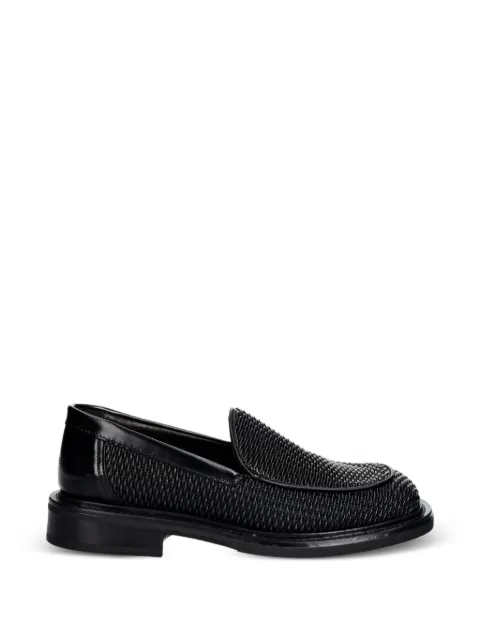 Filling Pieces woven leather loafers