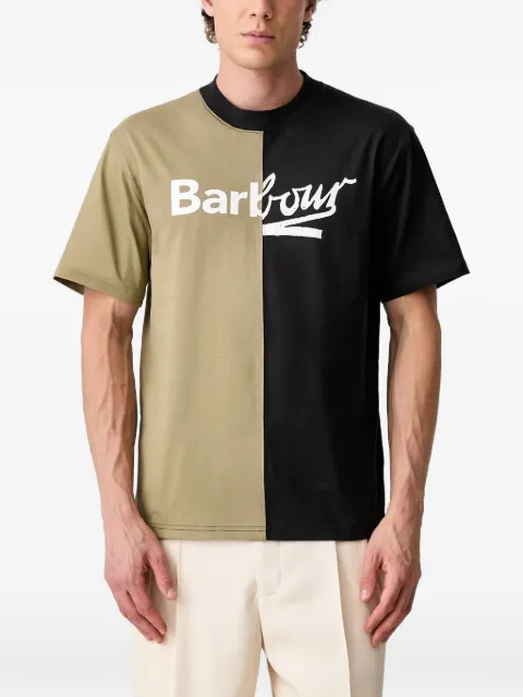 Barbour logo-print panelled T-shirt