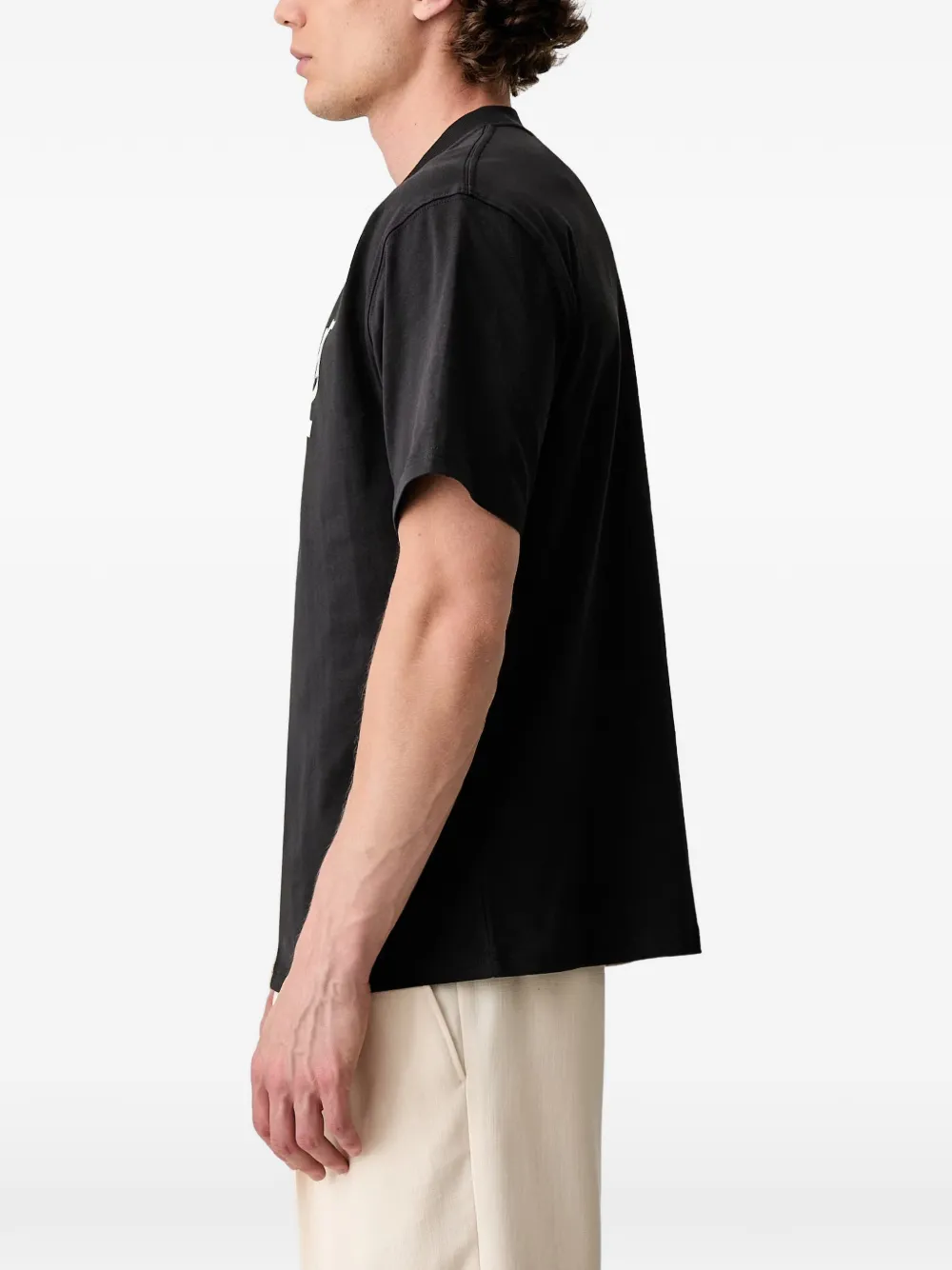 Barbour T-shirt met logoprint Zwart